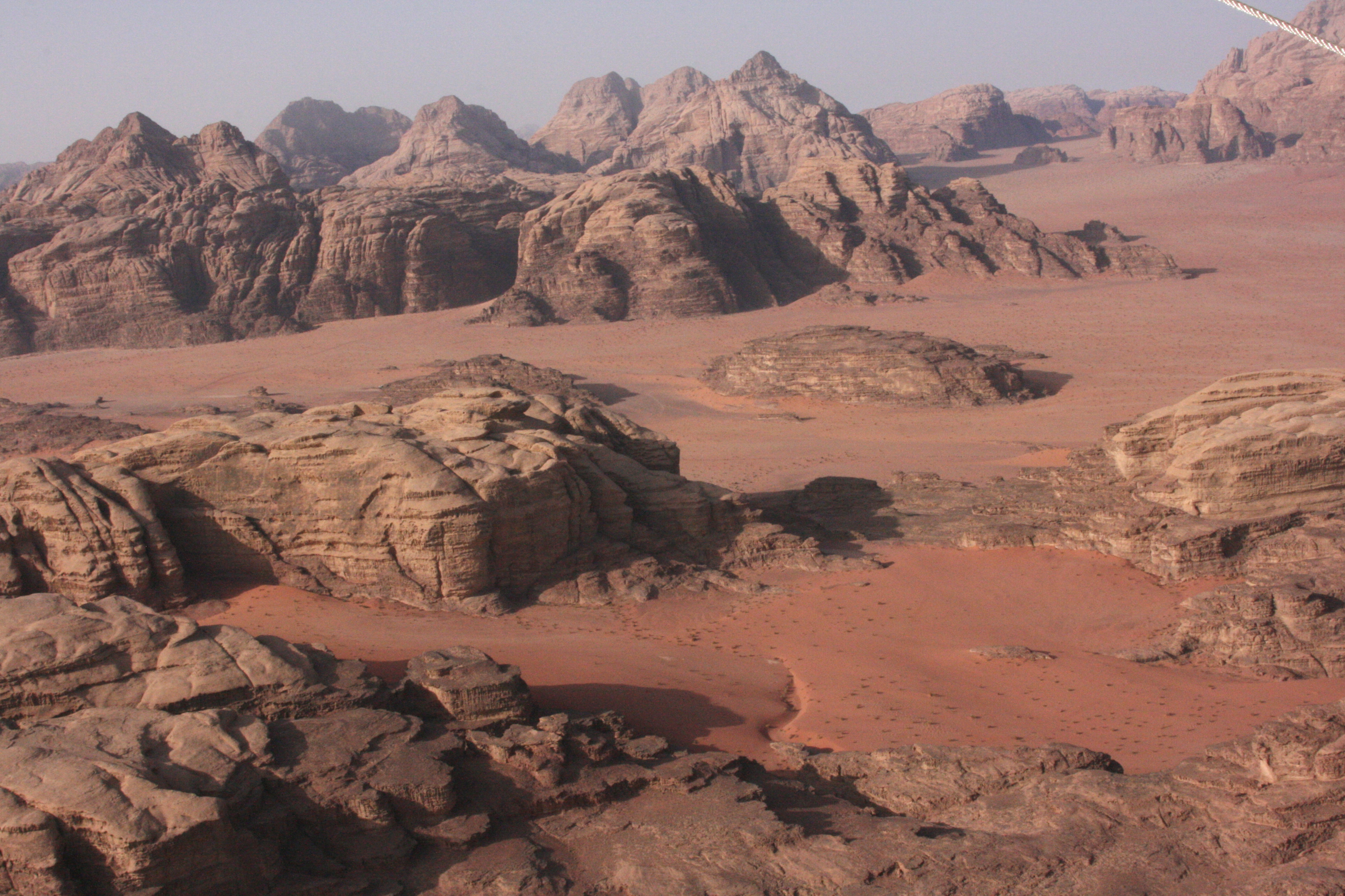 Hőlegballonról a Wadi Rum